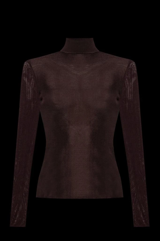 Self Portrait Self-Portrait Turtleneck Fitted Top 1