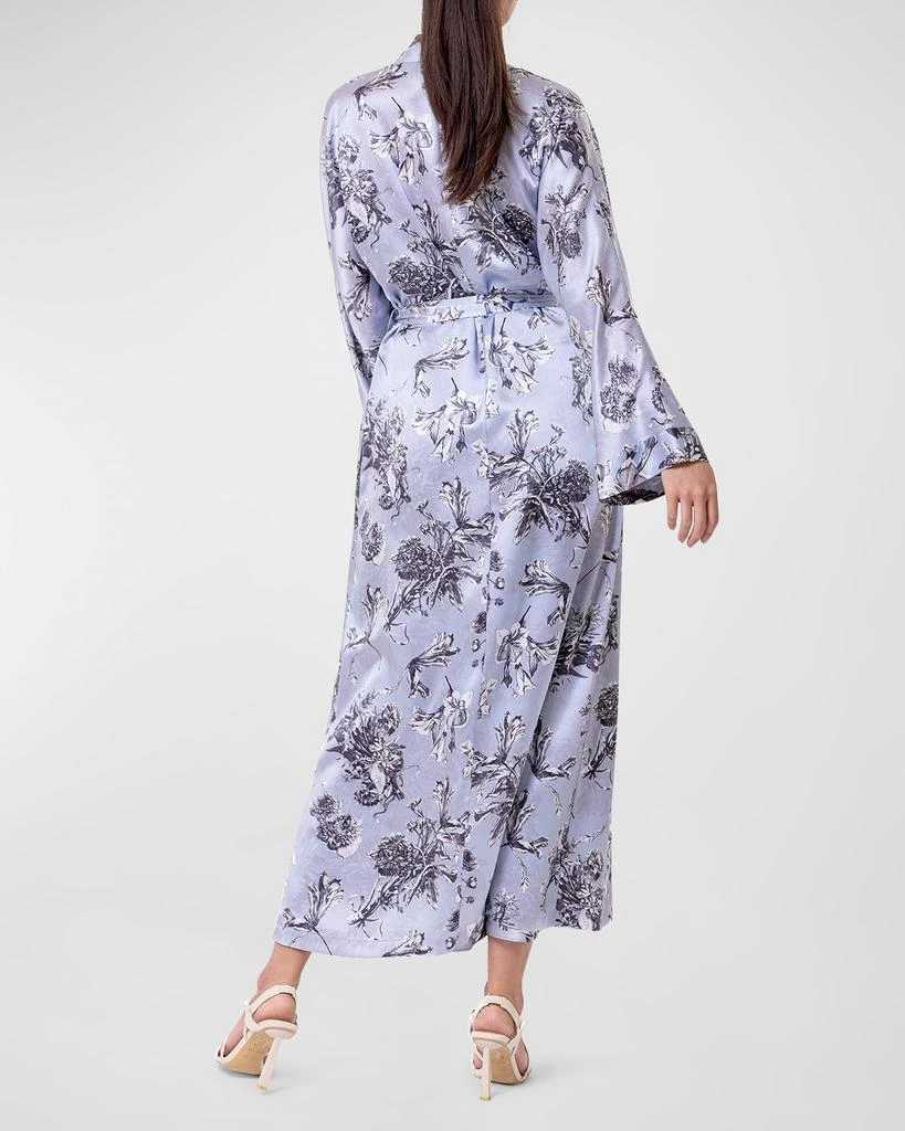 Christine Lingerie Toile Jardin Floral-Print Charmeuse Robe 3