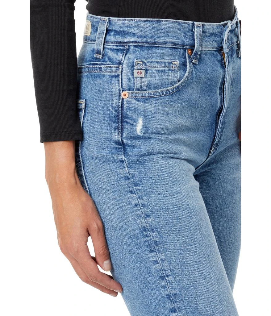 AG Jeans Saige High-Waist Straight Leg Jeans in Upper West Destructed 3