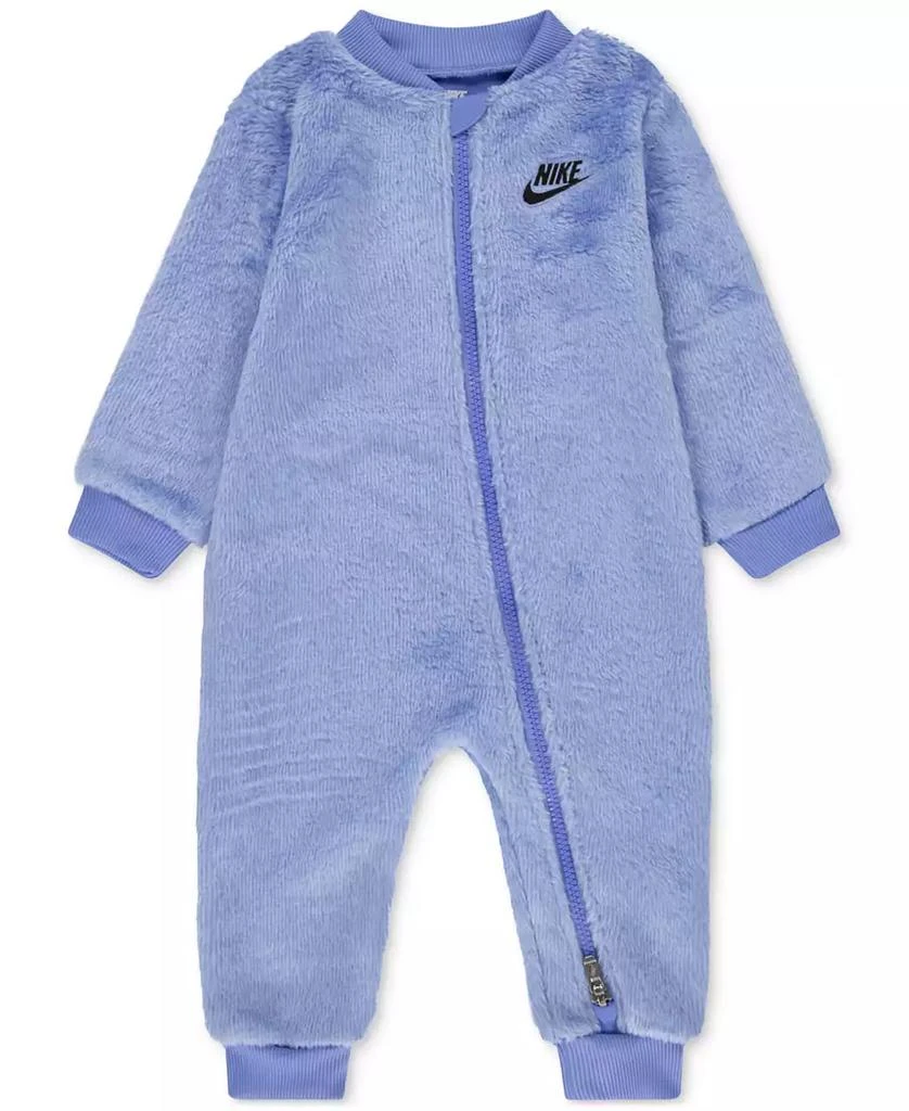 NIKE Baby Boys Powder Play Cozy Faux-Sherpa Coverall 1