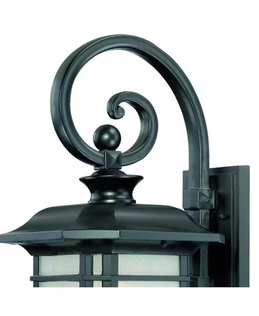 Slickblue Classic Frosted Linen Glass Lantern Wall Lamp for Living Room or Garden 6