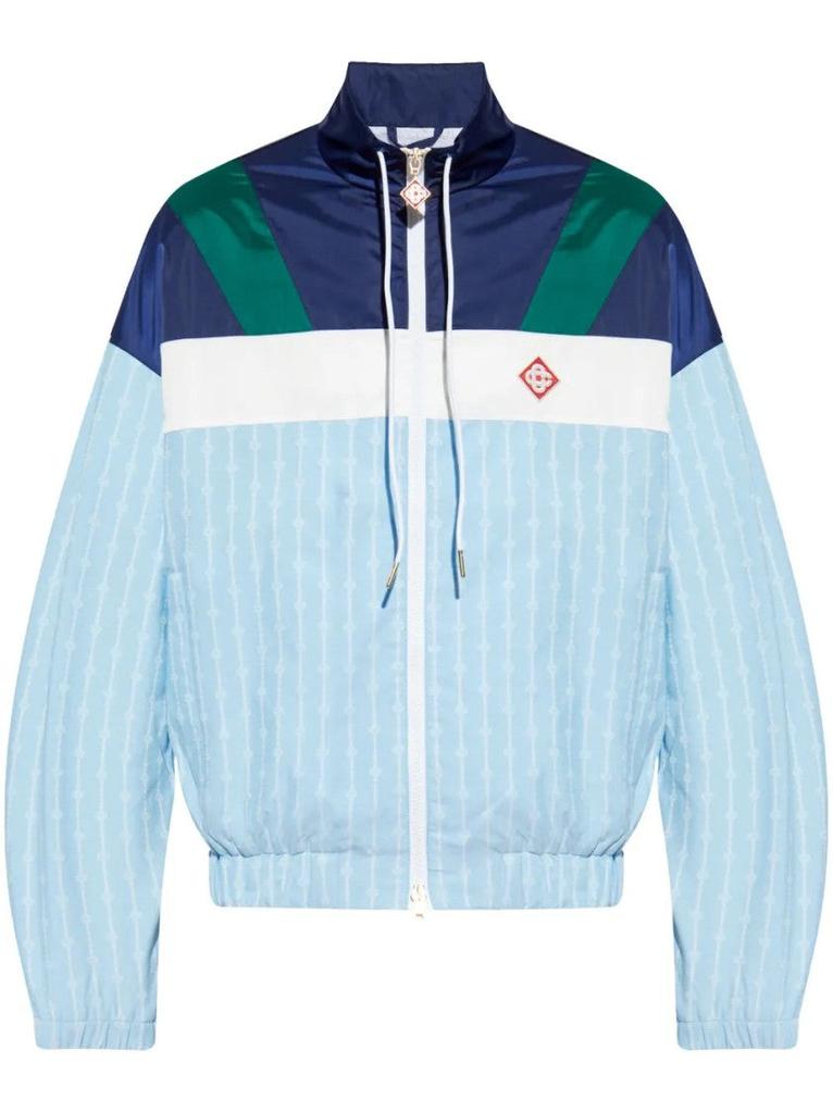 【関税込み】Casablanca ネイビー ボーダー トラックジャケット Casablanca Jacket men Casablanca - Jackets - BeyondStyle