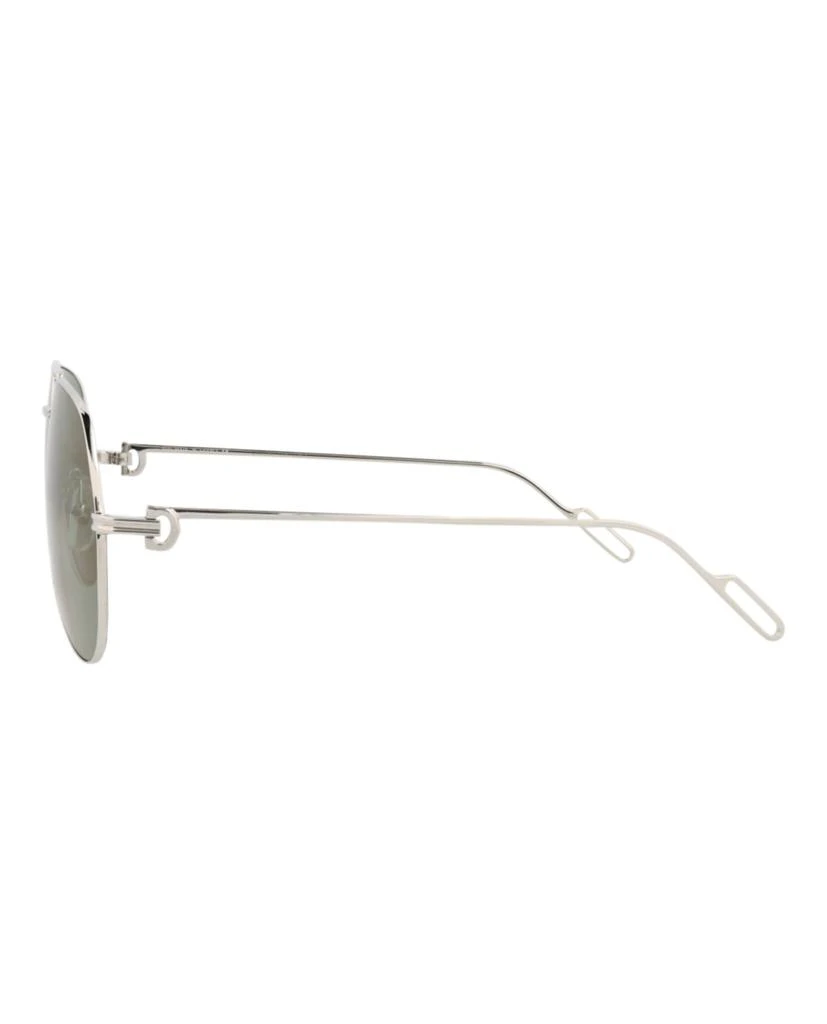 Cartier Aviator-Frame Metal Sunglasses 3