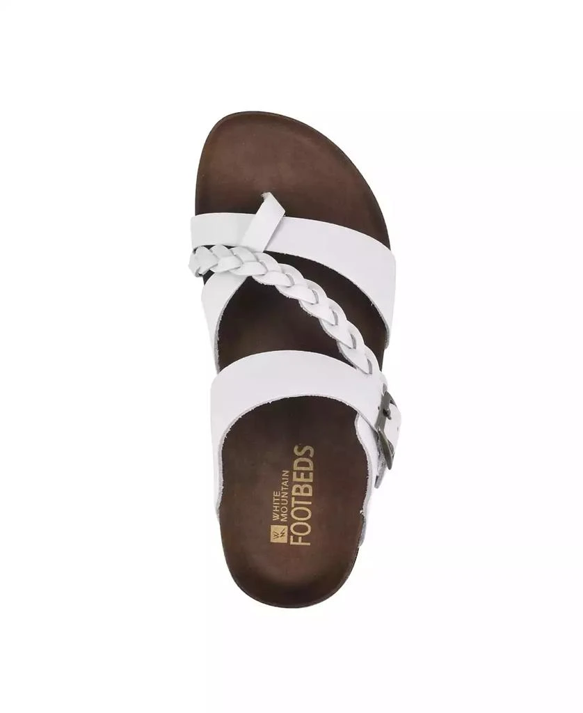 White Mountain Women's Hazy Footbed Sandals 10