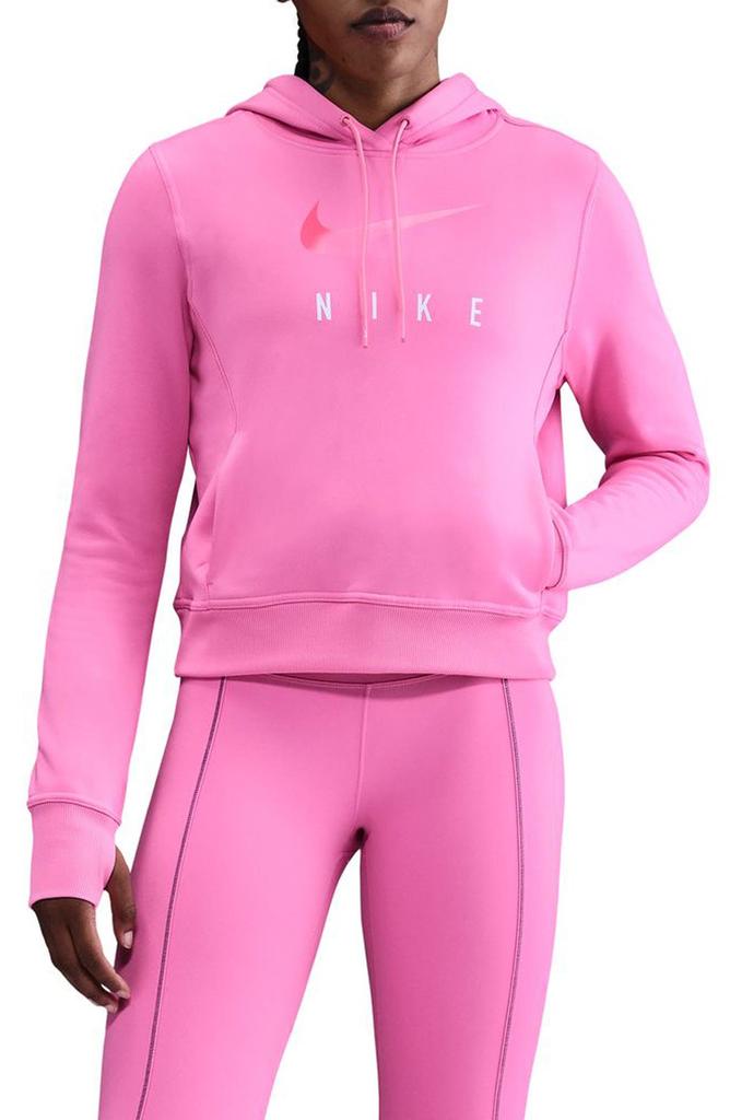 nike therma fit hoodie pink