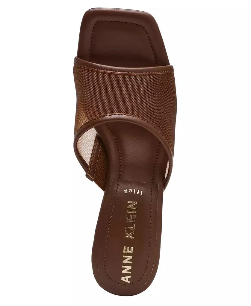 Anne Klein Women's Julie Square Toe Mesh Mule Dress Sandals 4