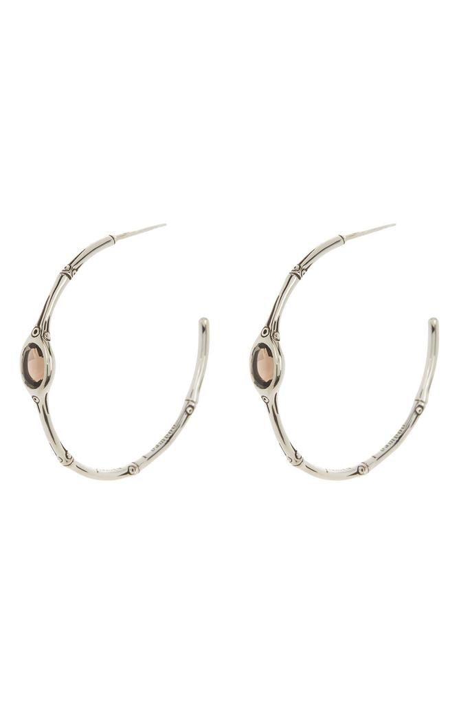 John Hardy 'Batu Bamboo' Medium Hoop Earrings