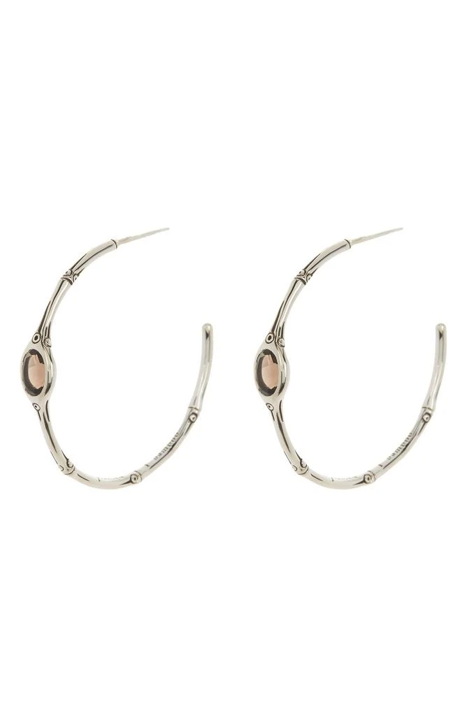 John Hardy 'Batu Bamboo' Medium Hoop Earrings 2