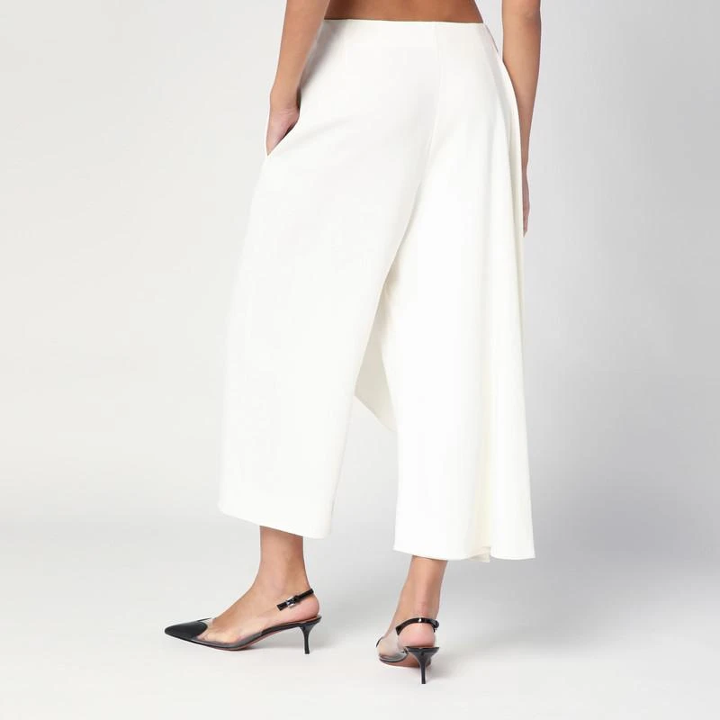 Alaïa White asymmetrical trouser skirt 4