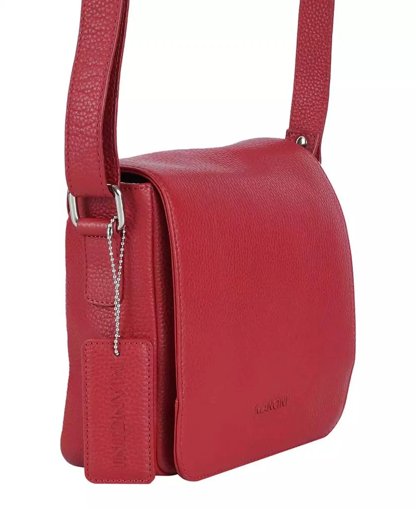 Mancini Leather Goods Pebbled Collection Page Leather Crossbody Bag 3