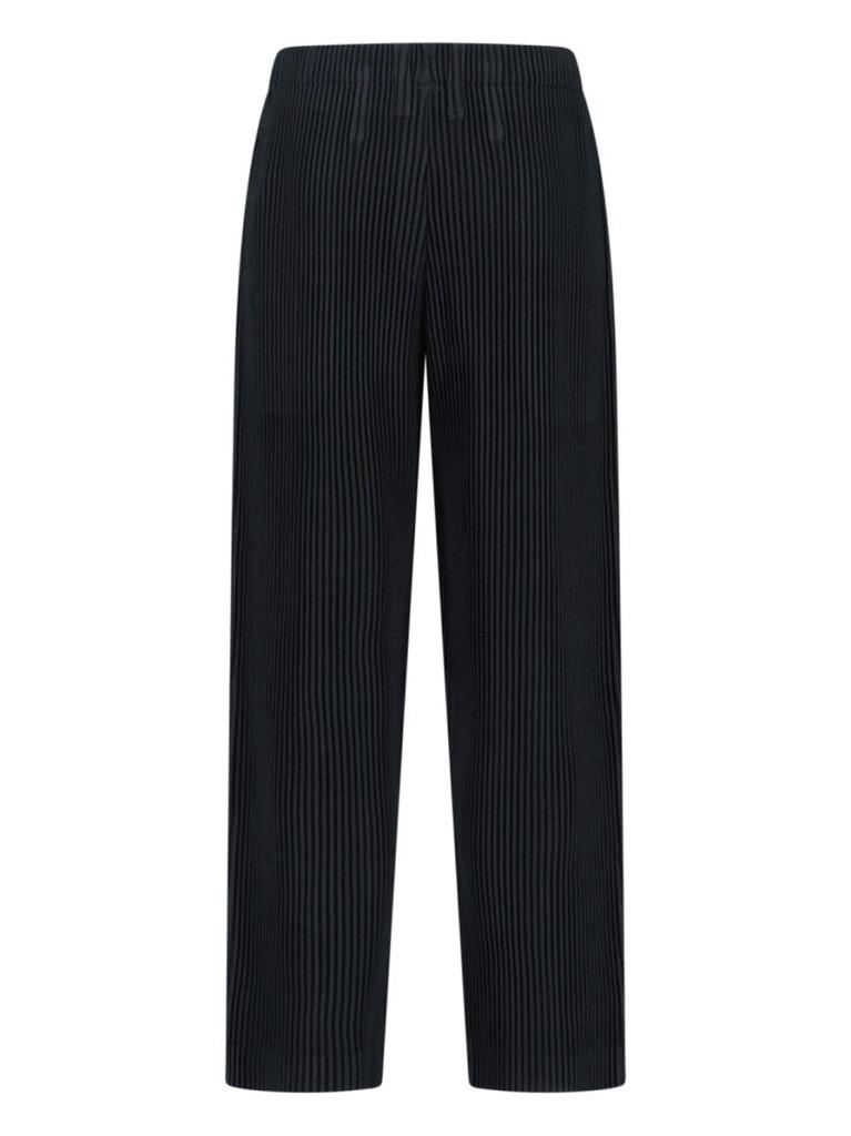 Homme Plissé Issey Miyake Straight-Leg Trousers With Minimalist Design And Clean Silhouette
