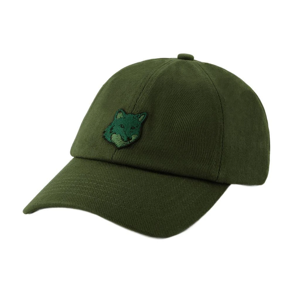 Bold Fox Head 6p Cap - Maison Kitsune - Cotton - Green Maison Kitsuné Men main image 2