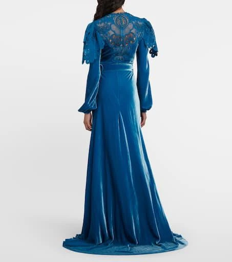 Costarellos Velvet gown 3