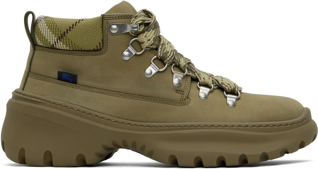 Shop Khaki Nubuck Scoot Hike Boots on Sale at BeyondStyle  display picture 1