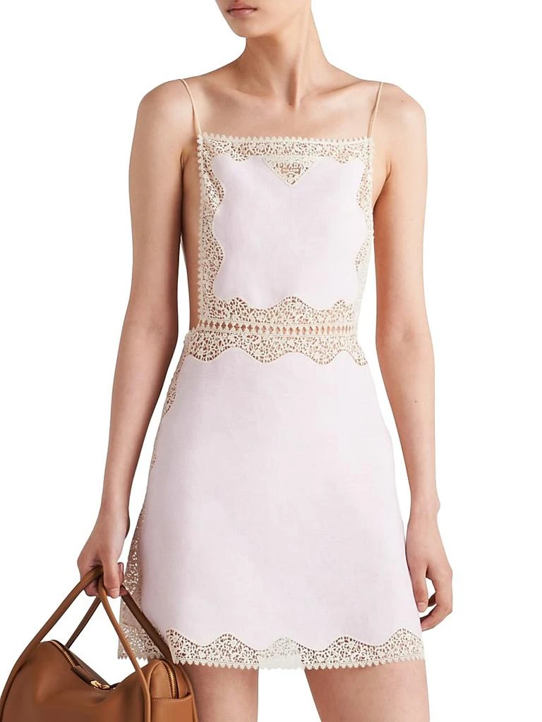 chinese dress ladies Mira Linen Mini Dress