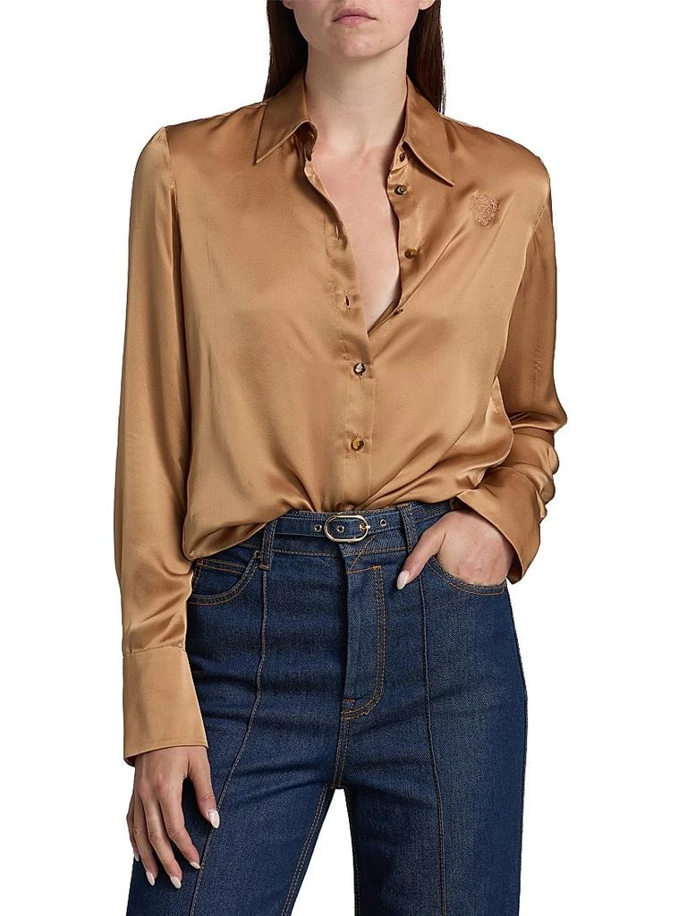 Zimmermann Hypnotic Silk Satin Shirt 3