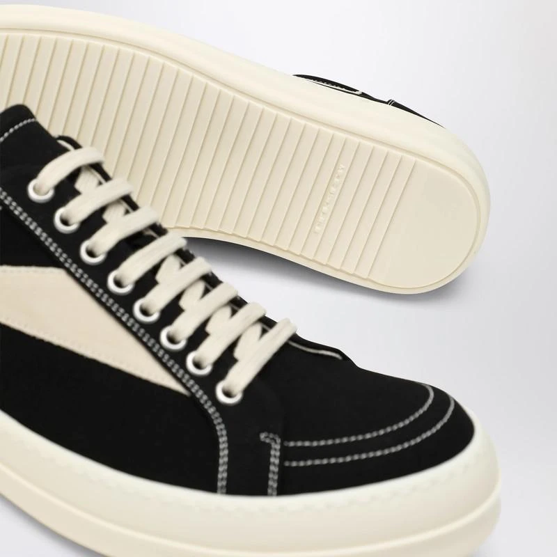 DRKSHDW Vintage black canvas and suede sneakers 5