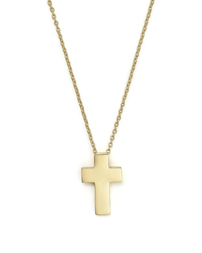 Roberto Coin 18K Yellow Gold "Tiny Treasure" Cross Pendant Necklace, 18" 1