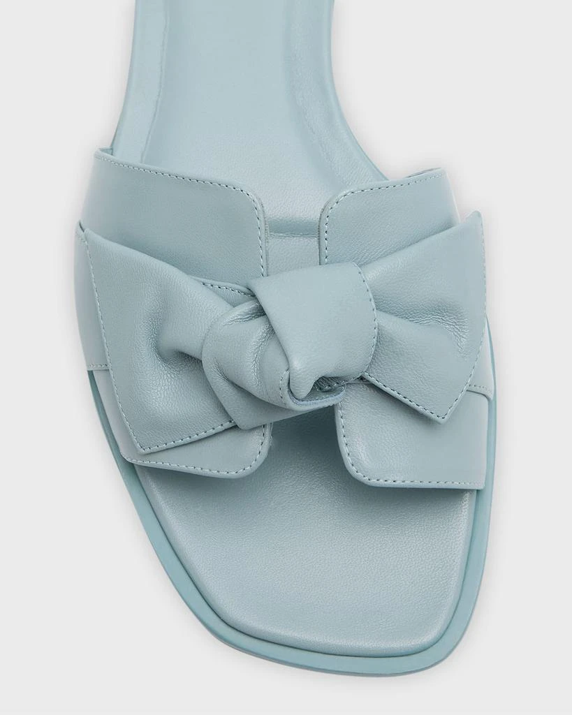 Alexandre Birman Maxi Clarita Leather Knot Flat Sandals 6