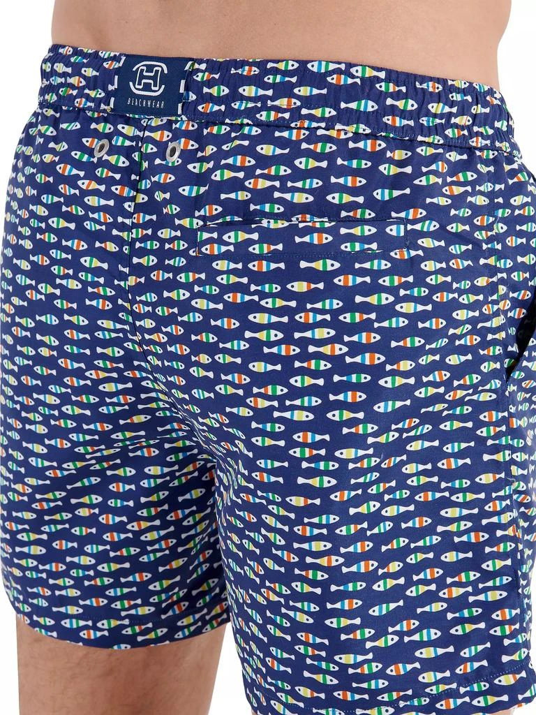 HOM Trouville Geometric Swim Trunks 5