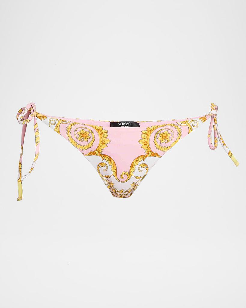Versace Printed Tie Bikini Bottoms