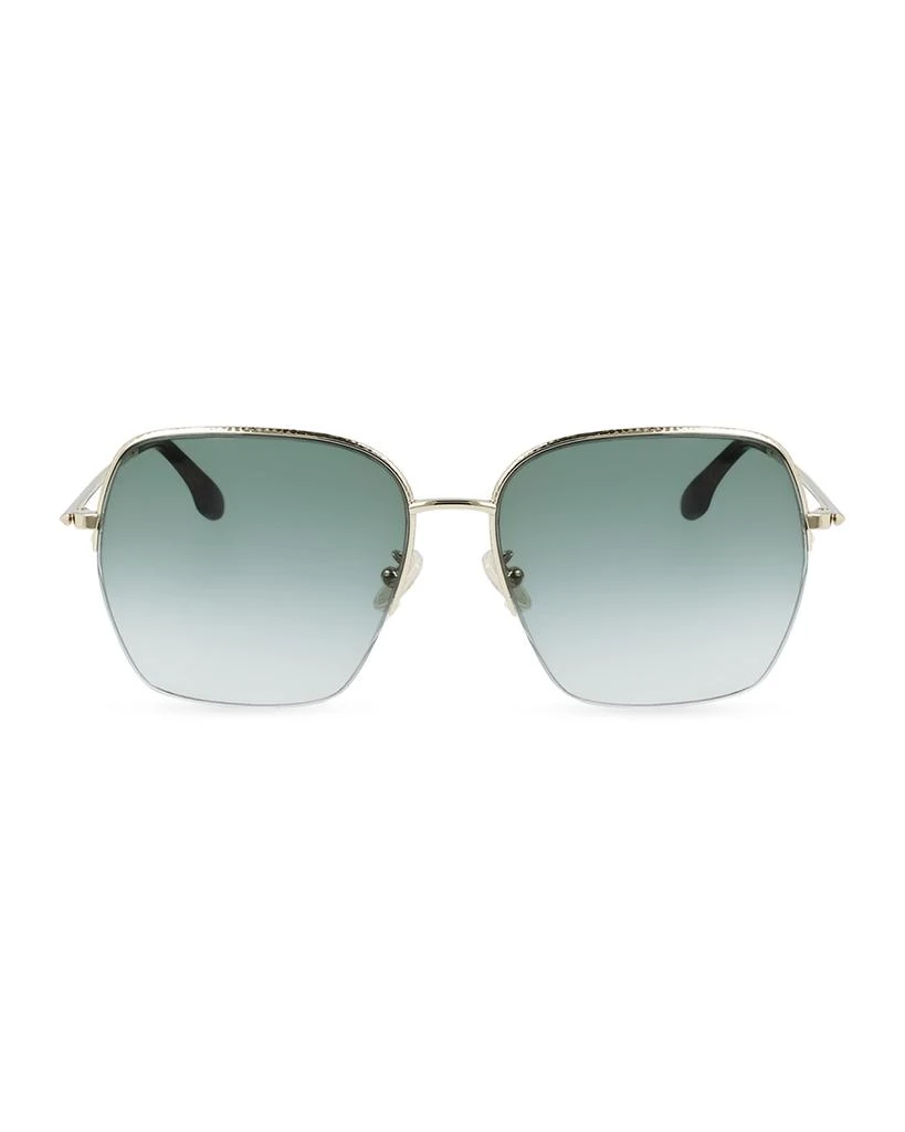 Victoria Beckham Hammered Oversized Square Metal Sunglasses Victoria Beckham Hammered Oversized Square Metal Sunglasses  main image 3