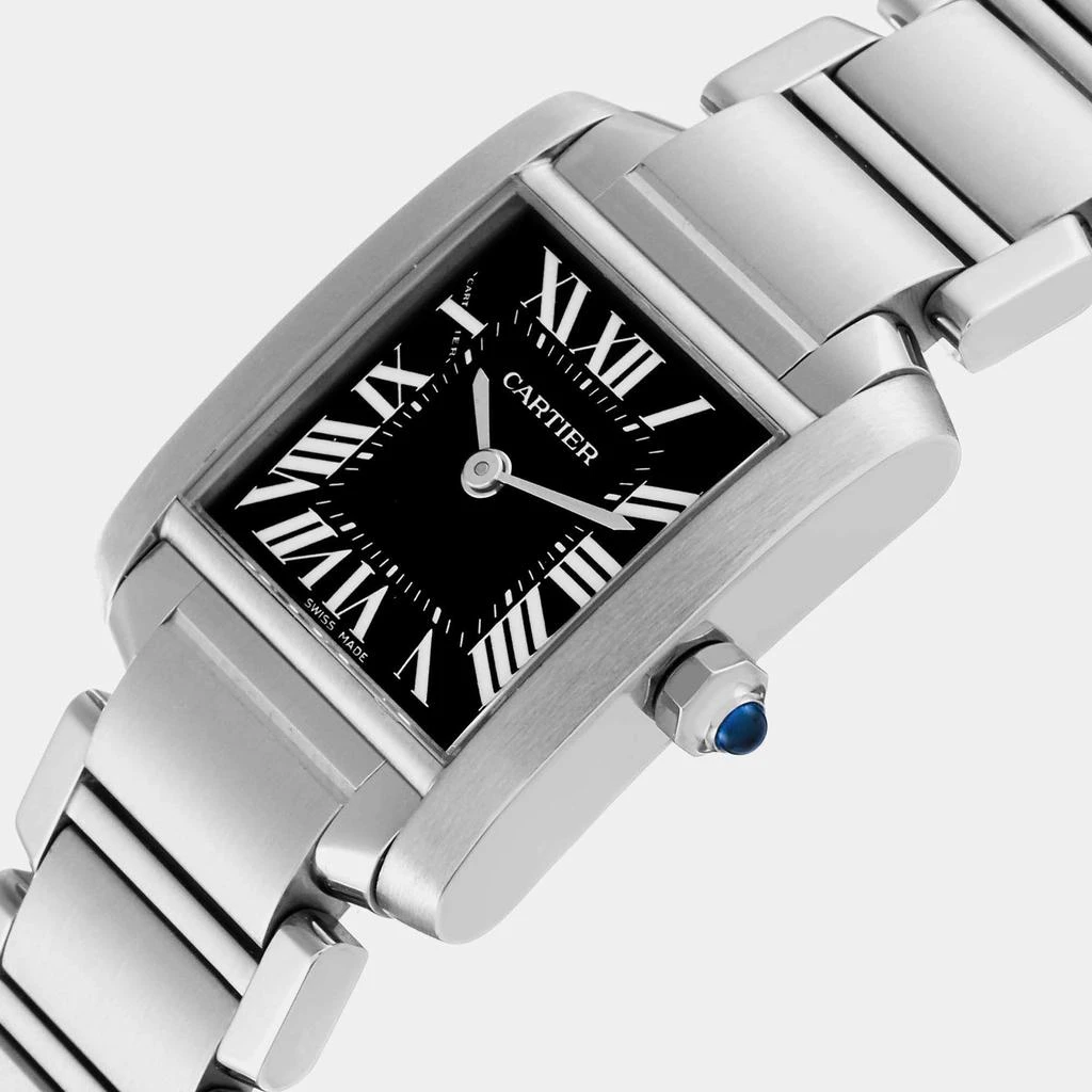 Cartier Cartier Tank Francaise Black Dial Steel Ladies Watch W51026Q3 20.0 mm x 25.0 mm 2