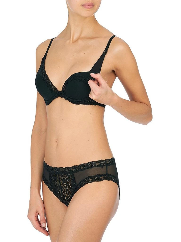 Natori Feathers Plunge Nursing T-Shirt Bra 4