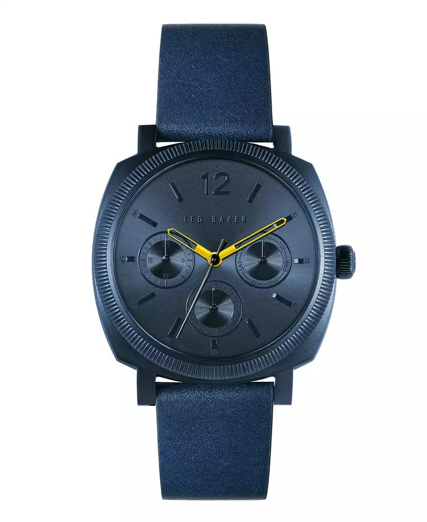 Ted Baker London Men's Caine Blue Leather Strap Watch 42mm 1