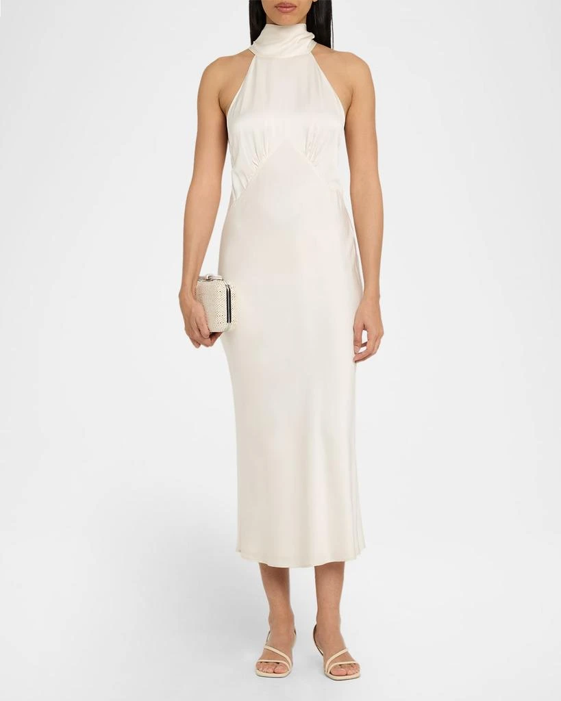 Mach 
Mach Double Crystal Bow Woven Raffia Clutch Bag 6