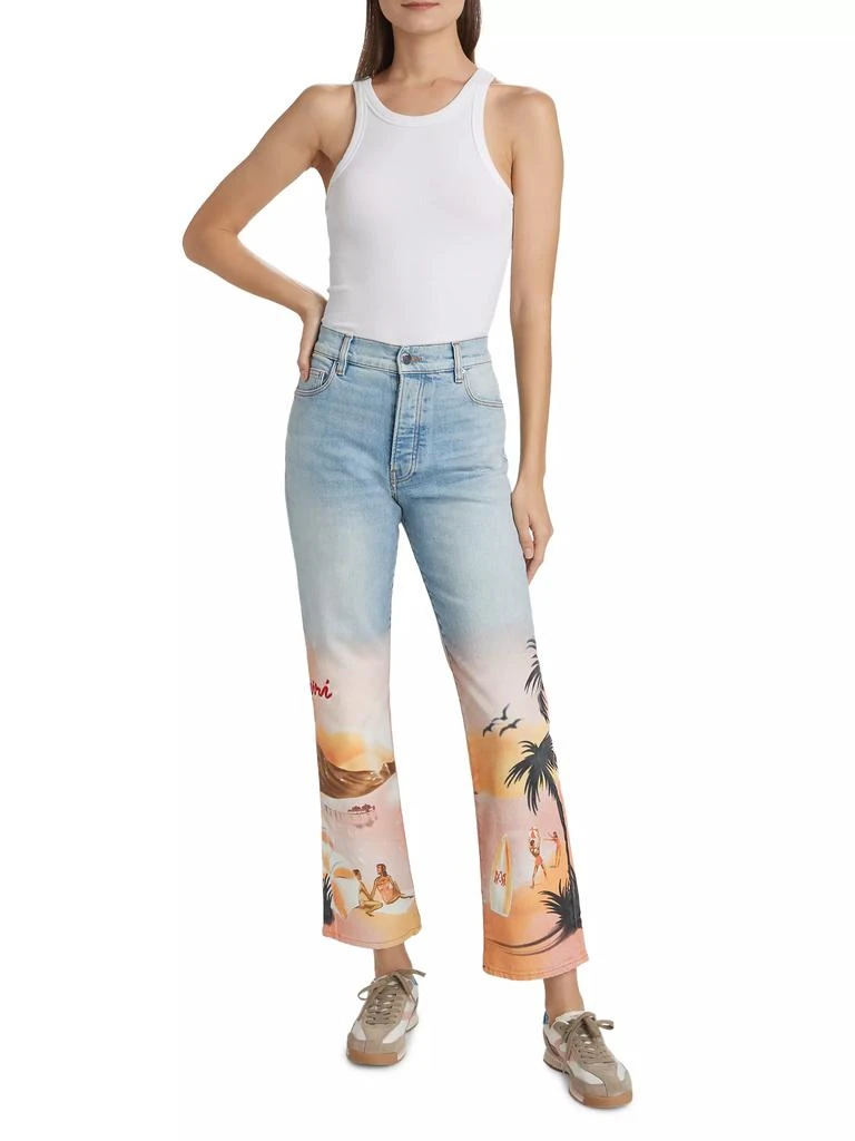 AMIRI Resort Club Wide Straight Jeans 2