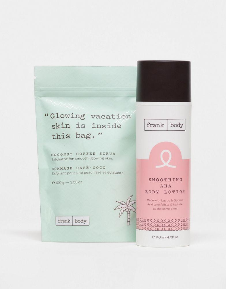 Frank Body Frank Body Smoothing AHA Body Lotion 140m + Free Gift - Coconut Coffee Body Scrub 100g