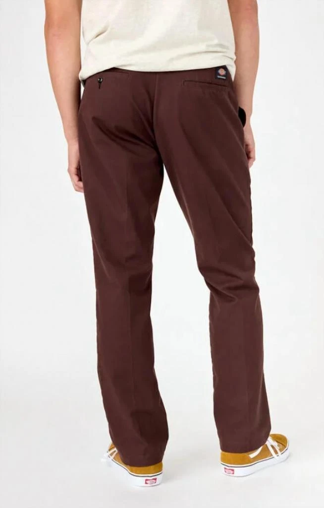 DICKIES Skateboarding Slim Straight Pants In Chocolate Brown 2