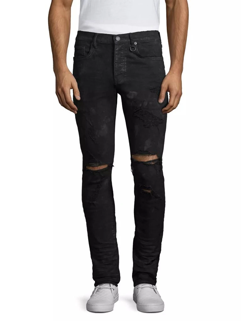 Purple Brand Stretch Destroyed Slim-Fit Jeans 3