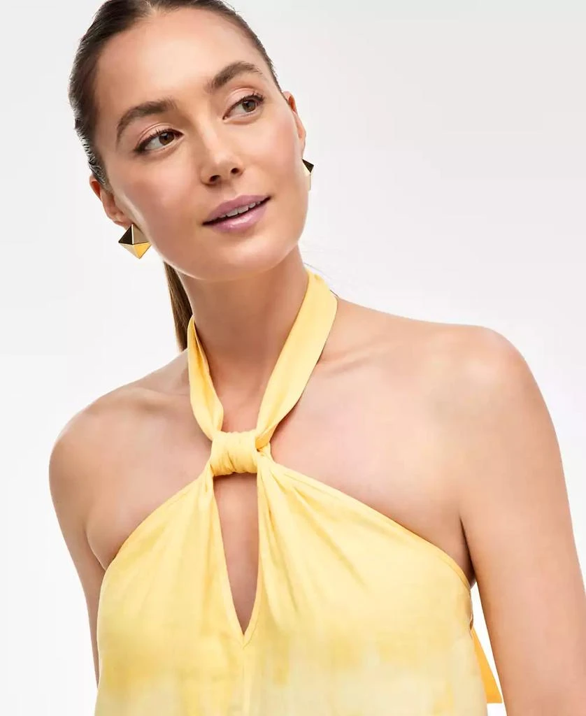 INC International Women's Dip-Dyed Linen-Blend Maxi Dress, Exclusively at Macy's 4