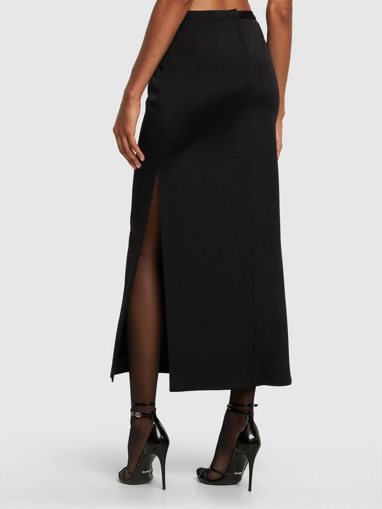 Dolce & Gabbana Stretch Cady Pencil Midi Skirt 2