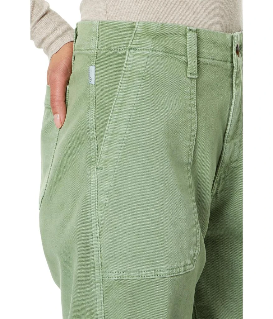 AG Jeans Analeigh High-Rise Straight Crop in Sulfur Forest Pike 3