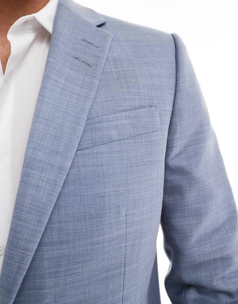 River Island River Island skinny suit jacket in light blue 3