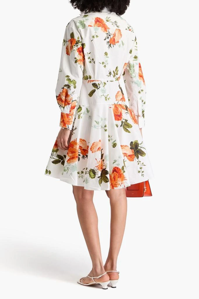 Erdem Cavendish pleated floral-print cotton-poplin shirt dress 3