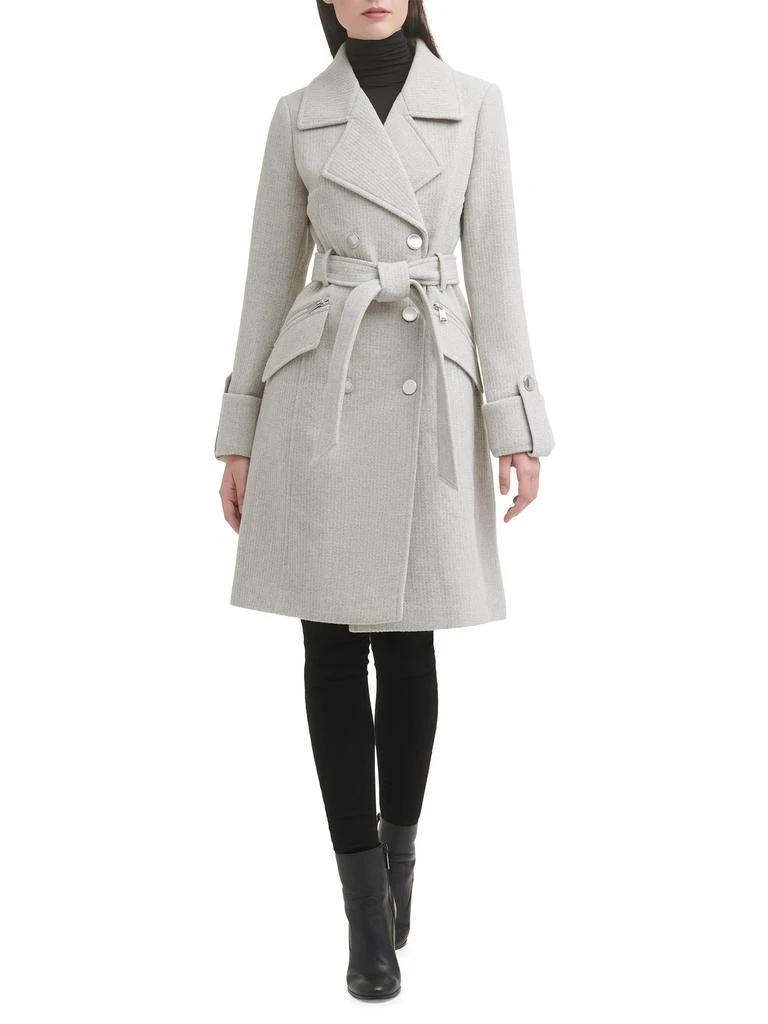 GUESS Double Breasted Tie Coat