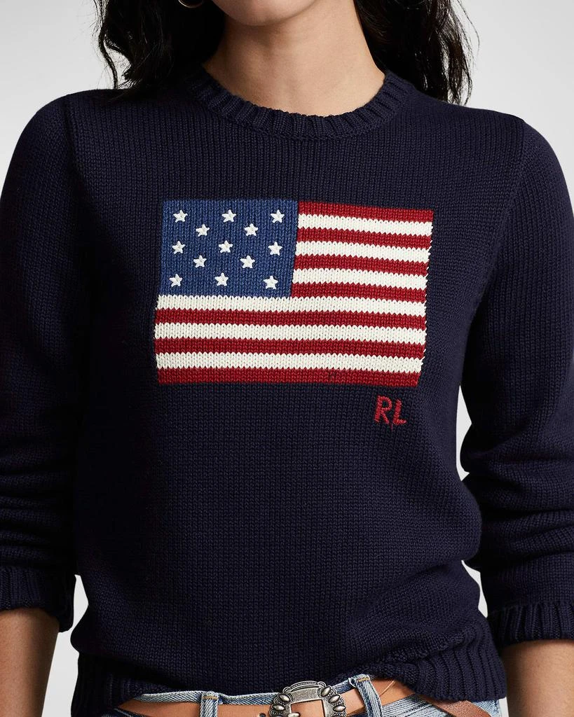 Ralph Lauren Flag Cotton Crewneck Sweater 5