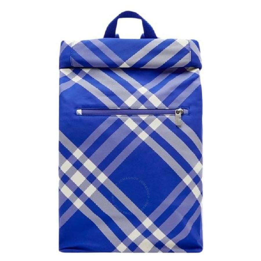 Burberry Check Pattern Roll Backpack