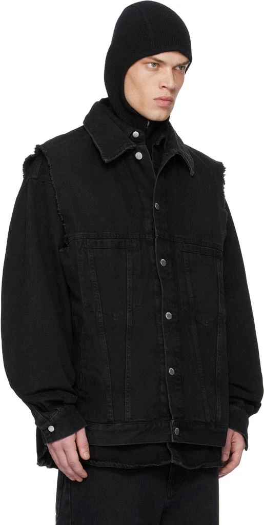 Ambush Black Layered Denim Jacket 2