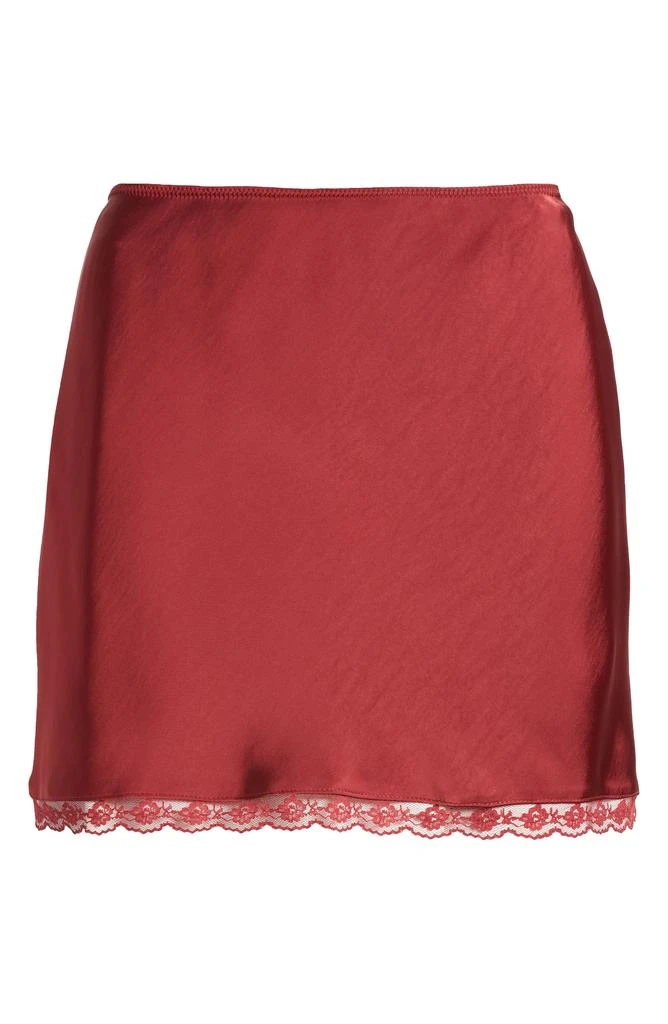 BP. Lace Trim Satin Miniskirt 6