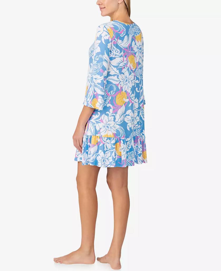Ellen Tracy Women's 3/4 Sleeve Tunic Nightgown