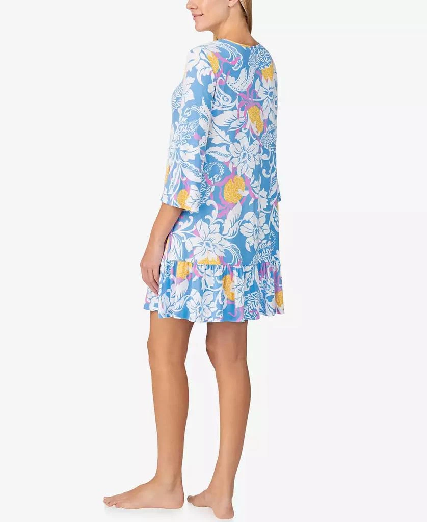 Ellen Tracy Women's 3/4 Sleeve Tunic Nightgown 2