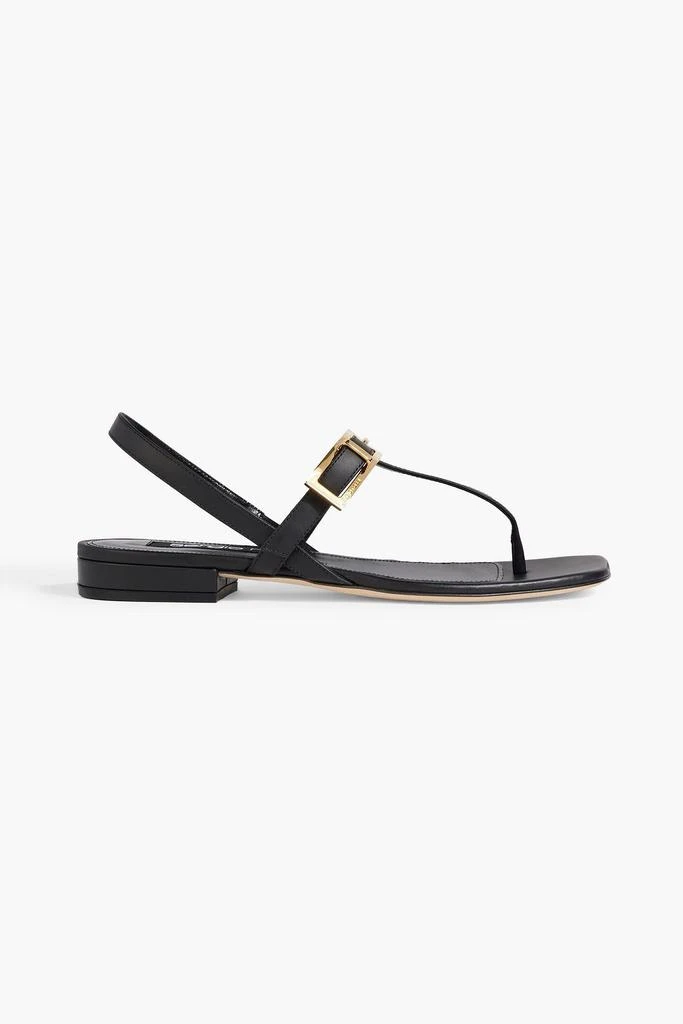 Sergio Rossi sr Nora buckled leather slingback sandals 1