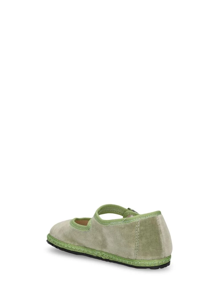 VIBI VENEZIA Cotton Velvet Mary Jane Loafers 3