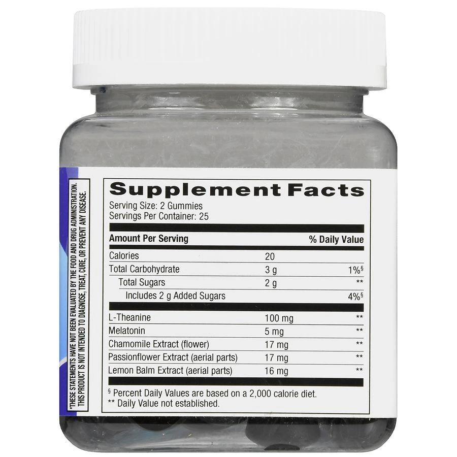 Walgreens Extra Strength Sleep Support Gummies, 5 mg Melatonin (25 days) Natural Blackberry Mint 3