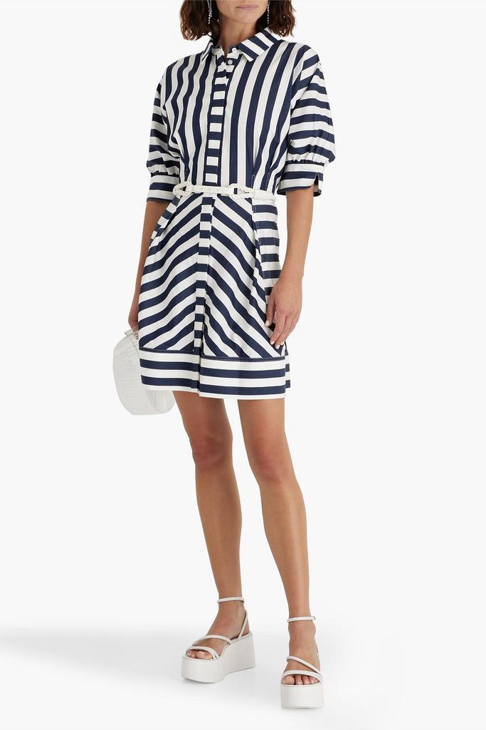 REBECCA VALLANCE Katerina striped cotton-poplin shirt dress